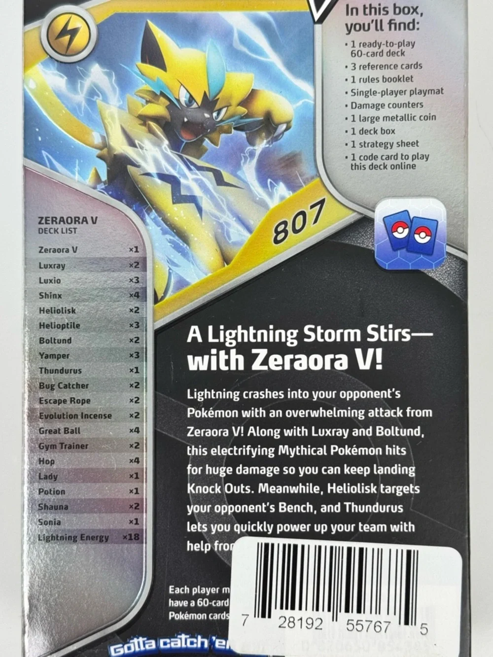 Pokémon TCG Zeraora V Battle Deck Lot of 2 Factory Sealed New Starter Deck